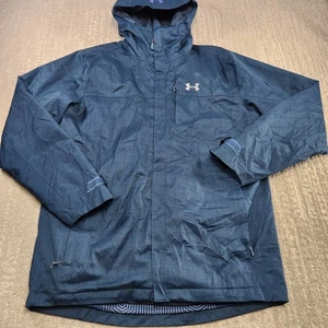 Under Armour Jacket Men Medium Porter 3 In 1 Storm Infrared Fleece Waterproof - Picture 1 of 12