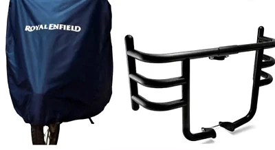 ROYAL ENFIELD CLASSIC350/500 BULLET350/500 ELECTRA  ENGINE GUARD & BIKE COVER - Imagem 1 de 4