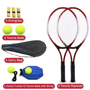Tennis Racket Set for Kids – 2 Rackets, 4 Balls, Overgrips, and Bag - Picture 1 of 6