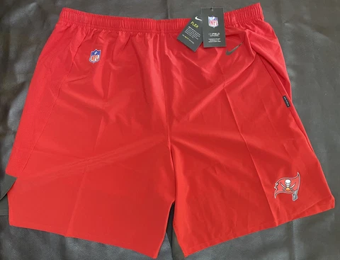 $75 NEW RARE Nike Men's Tampa Bay Buccaneers 'On-Field' Flex Shorts CW7602 XXL Cover
