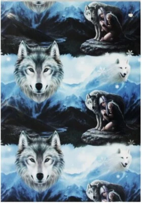 Anne Stokes~Wolf Protector~Pagan~Wicca~Gift Wrap Wrapping Paper~Single sheet