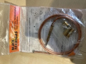 Schwarz/Teknigas Standard Universal Thermoelement Typ7000-900 mm - Bild 1 von 2