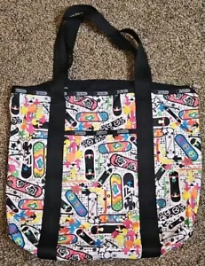 Neu! Lesportsac Large Weekender Tote Skateboard Design Tasche - Bild 1 von 3