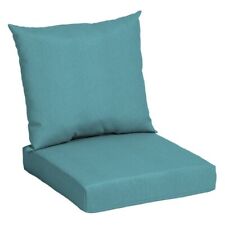 45" X 22.75" Turquoise Blue Rectangle Outdoor 2-Piece Deep Seat Cushion