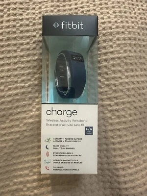 Genuine Fitbit Charge Sleep Monitor Yoga Walk Run Special Edition Blue Small New - Image 1 of 3