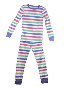 Crewcuts Children Pajama Set Multicolor Striped Long Sleeve SZ 7 - Picture 1 of 8