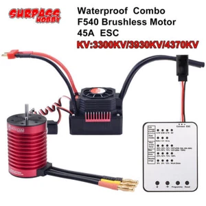 Motor SURPASSHOBBY F540 4370/3930/3300KV 45A ESC para coche de radiocontrol Tamiya Traxxas 1/10 - Imagen 1 de 23