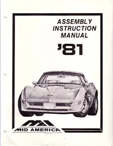 1981 Chevrolet Corvette Assembly Manual Book Rebuild Instructions Illustrations - Picture 1 of 1