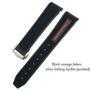 18mm 19mm 20mm 21mm Rubber Watch Band Strap For Omega Speedmaster MoonSwatch - Picture 1 of 12