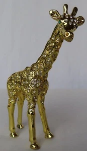 CRISTIANI COLLEZIONE JUWELENBESETZTES GIRAFFENDEKOR/SCHMUCKSTÜCK/PILLENDOSE NEU  - Bild 1 von 10