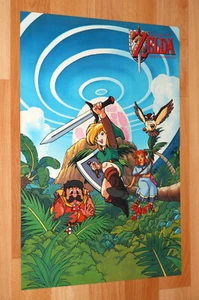 The Legend of Zelda Link's Awakening Game Boy GBC Vintage selten kleines Poster  - Bild 1 von 3
