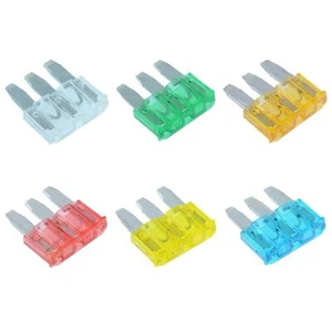 Micro3 Blade Fuse 30 Pack Assortment 5A 10A 15A 20A 25A 30A Auto Car Van Bike - Picture 1 of 2