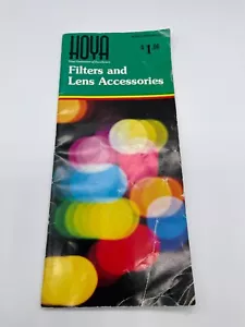 Hoya Lista Filtri Lenti e Accessori Lenti Guida Brochure Anni 70 7901E Giappone - Foto 1 di 4