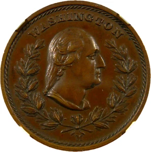 Ficha de tarjeta de tienda Die Sinker 1859 Boston MA Joseph H Merriam NGC MS 63 BN (14-7) - Imagen 1 de 4