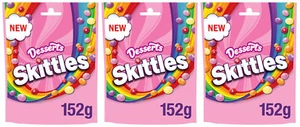 3 SKITTLES DESSERTS Flavor Vegan Sweets Bags 152g 5.4oz New Rare Sweets - Picture 1 of 8