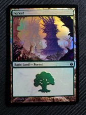 Magic The Gathering - FOIL Forest - Mirrodin Besieged - #154 - Mark Tedin