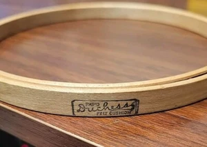 Vtg 6"  Duchess Embroidery Hoop, Felt Lined Cushion - Picture 1 of 5