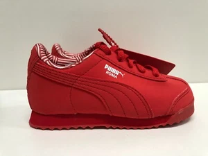 PUMA ROMA NM Niños Tenis Zapatos Unisex EE. UU. 8M Color Rojo/Blanco -360460 05 - Imagen 1 de 8