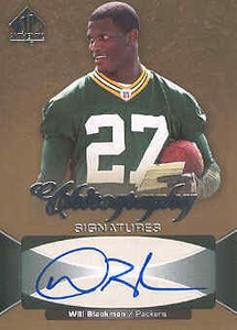 2006 SP Authentic Football Chirography #CH-WB Will Blackmon Auto
