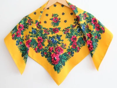 Bufanda Chal Étnico Folclórico Ruso Eslavo Babushka Floral Bufanda Moderna Chic Boho Foto 1 de 4