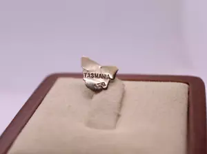 Antica spilla bastone mappa della Tasmania in oro 9 carati 9 ct marcata - Australia - Foto 1 di 6