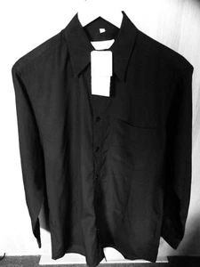 Camisa negra vintage de C&A para hombre - nueva con etiquetas - Imagen 1 de 4