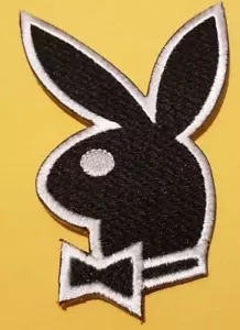 Playboy Bunny Worldwide Shipping Embroidered Patch approx. 2.5 x 3.5" - Picture 1 of 2