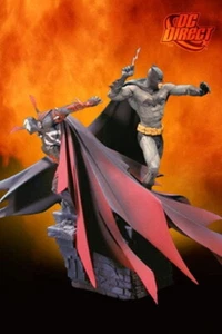 DC Direct x Mcfarlane Toys BATMAN & SPAWN Limited Edition Statue w/Coa - Picture 1 of 8