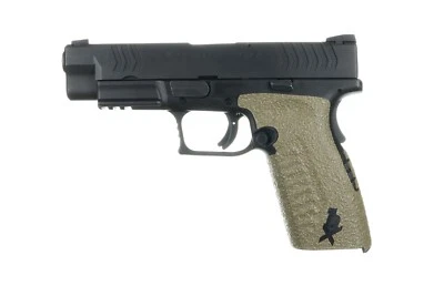 Empuñaduras de garra para Springfield XD(M) tamaño completo 9 mm/.40 correa trasera pequeña musgo goma 205M Foto 1 de 4