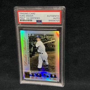 DUKE SNIDER DODGERS 2003 TOPPS TRIBUTE CARD # 7 SIGNED AUTO PSA/DNA - Picture 1 of 4
