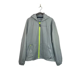 Vineyard Vines Performance Weatherproof Jacket Grey/Neon Yellow Size Large - Picture 1 of 6