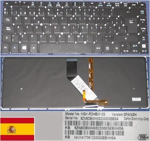 Details On Keyboard qwerty Spanish acer Aspire V5-431 V5-471 V5-471G NSK-R2HB - Picture 1 of 1