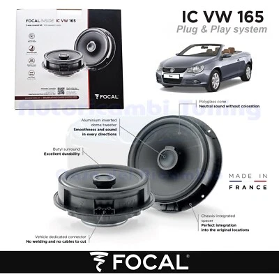 Lautsprecher Hinten Focal Plug Und Play Ic VW 165 120w für VW EOS - Bild 1 von 4