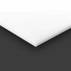 HDPE (High Density Polyethylene) Plastic Sheet 1/8" x 12" x 24” Natural White - Picture 1 of 1