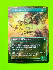 MTG  Foundations - Reclamation - Borderless Foil - Picture 1 of 2
