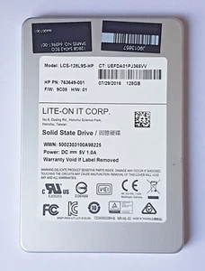 128 GB SATA III LITE-ON LCS-128L9S-HP MLC SSD 2.5" interne Festplatte - Bild 1 von 1