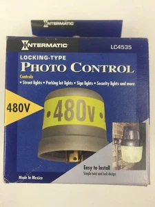 INTERMATIC LC4535 LOCKING-TYPE PHOTO CONTROL 480VAC 1000 WATTS TUNGSTEN - Picture 1 of 6