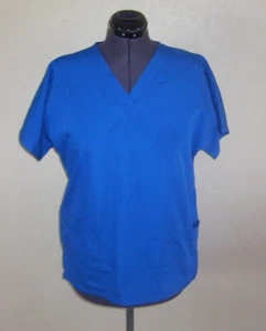 Ropa de trabajo para mujer Cherokee azul mangas cortas suéter uniforme pequeño - Imagen 1 de 2