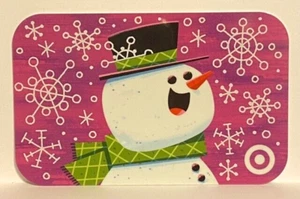 Target Christmas Happy Snowman Snowflakes Green Scarf 2016 Gift Card 790-01-2294 - Picture 1 of 1