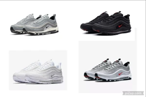 SCARPE NIKE Air Max 97 Silver UOMO NUOVE SCATOLO E BOX DA 40 A 45 - Foto 1 di 16