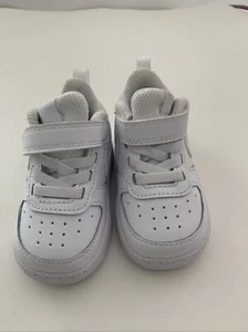 Toddler Nike Air Force 1 Low Basketball Shoes ‘Triple White’ - Size 4C - Picture 1 of 12
