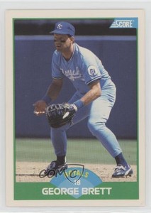 1989 Score George Brett (At 35 Hit over 300) #75.1 HOF
