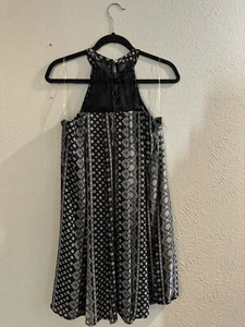 Westernkleid schwarz Neckholder Oberteil Spitze  - Bild 1 von 4