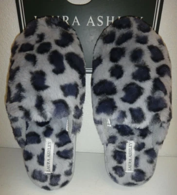 Zapatillas LAURA ASHLEY Gris Leopardo Punta Plana Redonda Hogar Zapatos Talla L (8-9) Foto 1 de 4