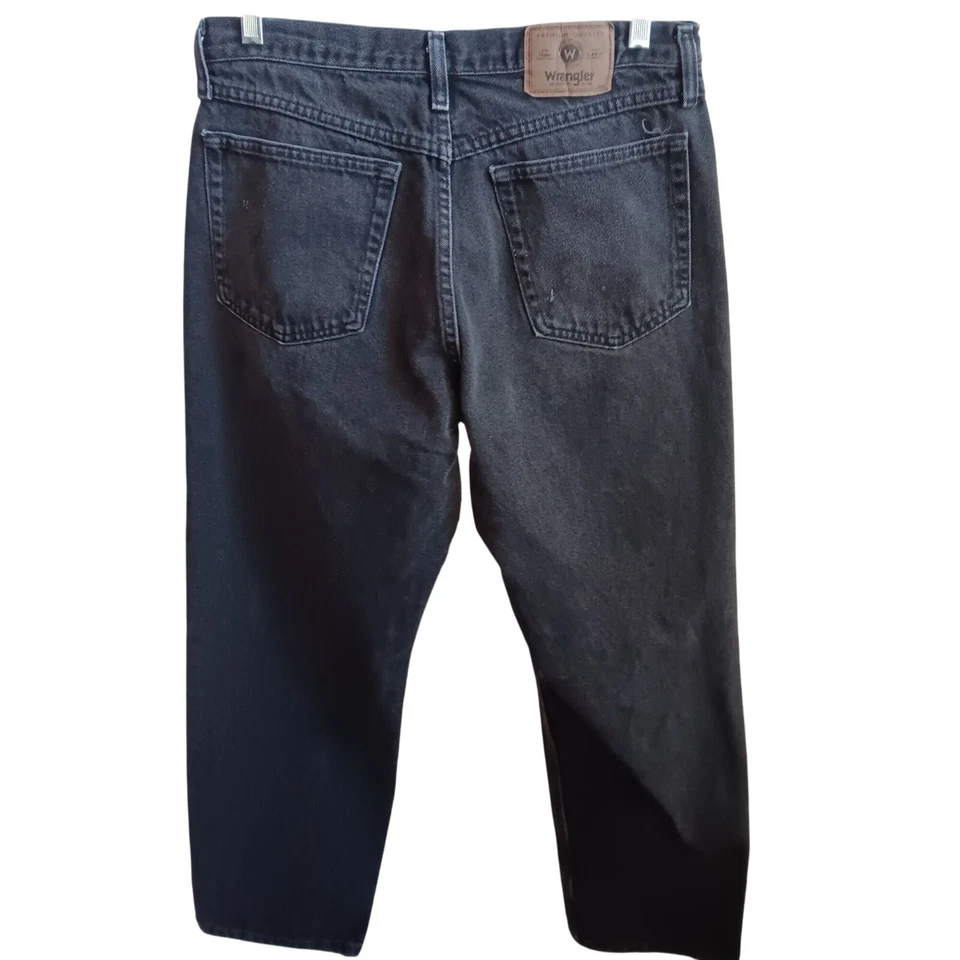 Men's 33x30 Vintage Jeans Wrangler 90's Black Faded Relaxed Fit Jeans Denim - Image 1 of 4