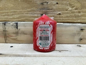 Candle-Lite Hollyberry Scented Holiday Candle Vtg Old Stock Red - Picture 1 of 4