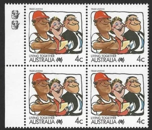 1988 Australia SG#1114 Living Together 4c reprint 2 Koala left block mint MUH - Picture 1 of 1