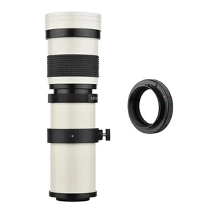 MF Telephoto Zoom Lens F/8.3-16 420-800mm For Canon 80D UK J0E5 - Picture 1 of 8