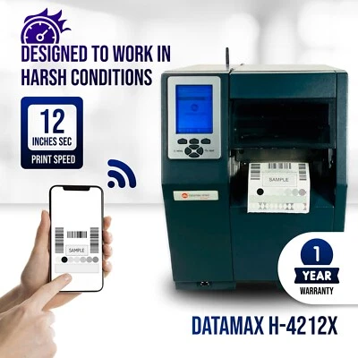 Best Condition✅Datamax H-4212X Industrial Thermal Barcode Label Printer WiFi USB - Image 1 of 4