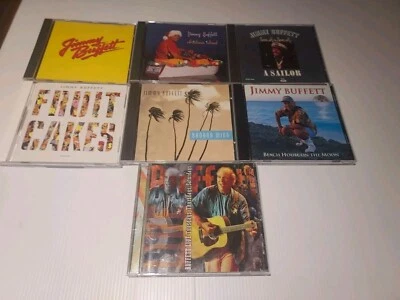 Jimmy Buffett CD LOT Of 7: A Sailor, Banana Wild, Christmas Island, Fruit Cakes Foto 1 de 4